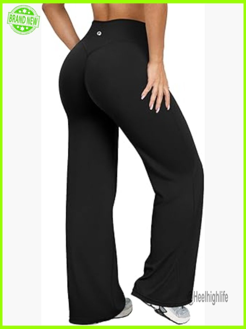 High Waist Yoga Pants Straight Leg Stretch Soft Casual Bottoms